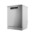 Lavavajillas – Haier I-Pro Shine Series 3 XF 5C4M1X, 15 servicios, 10 programas, 60 cm, Motor Inverter, Wi-Fi, Gris