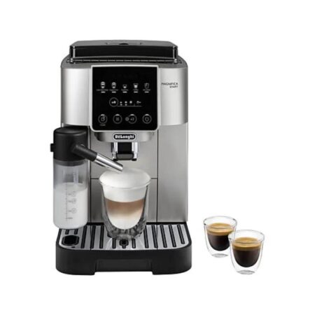Cafetera superautomática – De’Longhi Magnifica Start Milk, ECAM220.80.SB, 1450W, 15bar, Molinillo integrado,Depósito leche,Táctil, Espumado automático