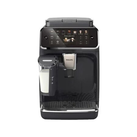 Cafetera superautomática – Philips EP444150, LatteGo, Pantalla táctil, 12 ajustes, Función QuickStart, 15 bar, 230 W, Filtro AquaClean, 1.8 l, Negro