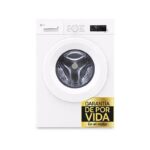 Lavadora carga frontal – LG F4X1008NWH, 8 kg, 1400 rpm, 10 programas, Steam™, ThinQ™, Blanco Marfil