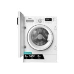 Lavadora secadora integrable – Hisense WD3M841BWIES , 8 kg /6 kg, 19 programas, Lavado Secado 1h, Inverter, Sin Panelar