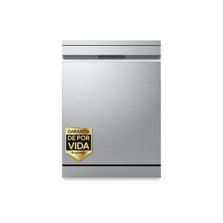 Lavavajillas – LG DF375HVS, 14 servicios, 10 programas, 60 cm, LED táctil, Tercera bandeja, TrueSteam™, QuadWash™, Inox antihuellas