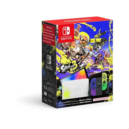 Consola Nintendo Switch – NINTENDO OLED (Splatoon 3 Edition), 64 GB, Blanco