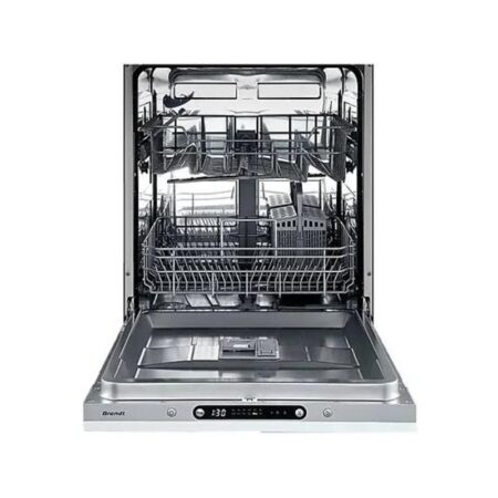 Lavavajillas integrable 60 cm – BRANDT DWJ3137DS, 13 servicios, 6 programas, 598 mm, Integrable