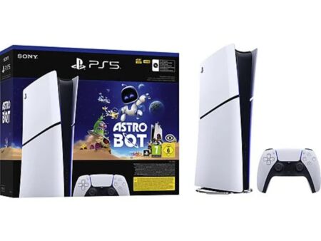 Consola PS5 - SONY PlayStation 5 Digital Edition Slim Astro Bot, 1 TB, White