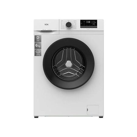 Lavadora Carga Frontal – VOK EVW-6UDWL21, 6 kg, 1000 rpm, 15 programas, Blanco