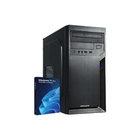 PC Sobremesa – HYPER BYTE Office Pc – para multimedia oficina, Ryzen 3, 32 GB RAM, 1000 GB SSD, Sin tarjeta gráfica, Windows 11 Pro, Negro