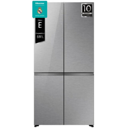 Hisense RQ5P605NSVE Frigorífico Americano 4 Puertas No Frost 591 L Cristal Inox