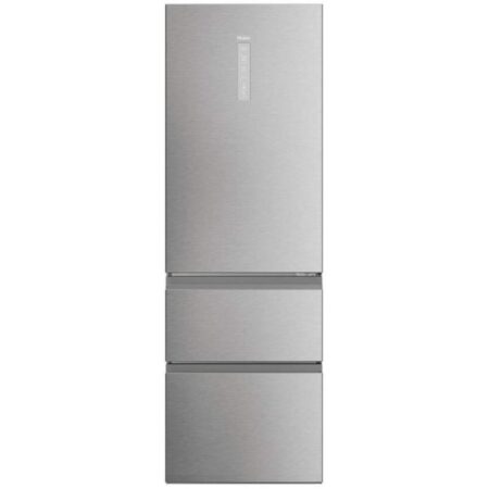 Haier Combi HTW5618CNMG 360L 185cm Clase C Total No Frost Inverter 35dB WiFi Display Inox