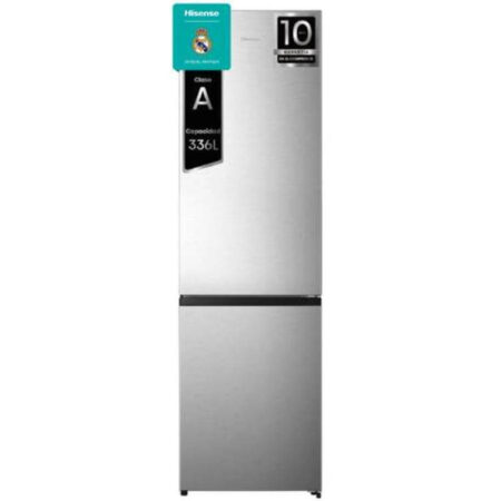 Hisense RB440N4ACA Frigorífico Combi No Frost 336 L Clase A 202 cm Inox