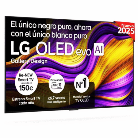 LG OLED evo TV 55" 4K UHD Procesador Alpha 11 165Hz G-SYNC FreeSync Premium