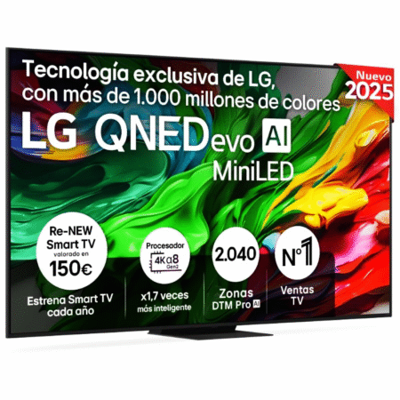 LG QNED MiniLED TV 86" 4K UHD Procesador Alpha 8 144Hz FreeSync Gaming