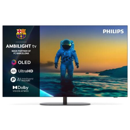 Philips OLED TV 55" 4K Google TV 120/144Hz P5 AI Ambilight 70W Dolby Vision/Atmos Gaming (OLED820)